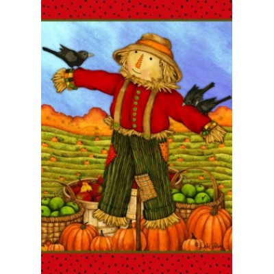 Friendly Scarecrow   Mini 12" x 18"